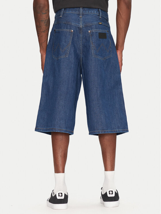 Wrangler Wrangler Džínsové šortky Jort 112362550 Modrá Oversize