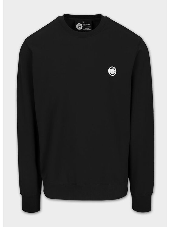PITBULL PITBULL Bluza SMALL LOGO NUGGET Czarny Regular Fit