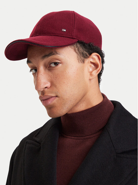Tommy Hilfiger Tommy Hilfiger Šiltovka Dc Wool 6 Panel AM0AM14851 Bordová