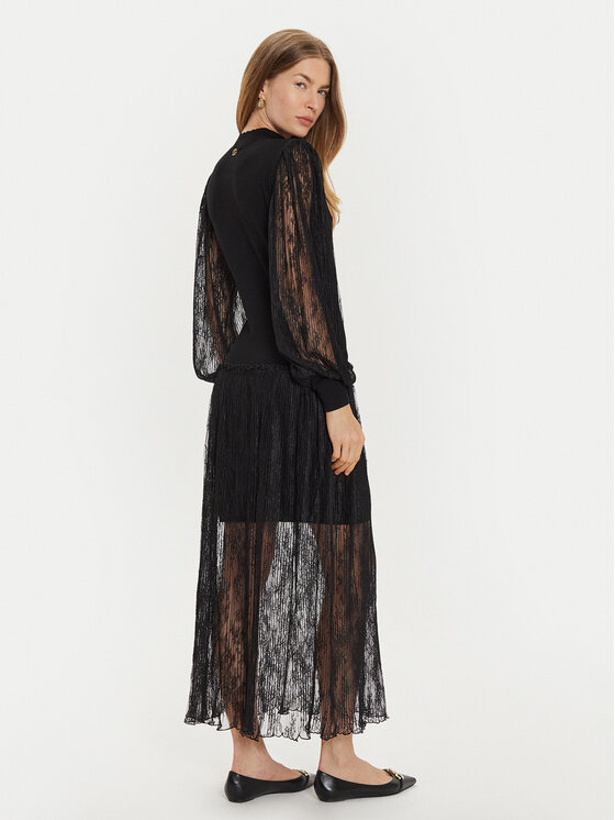 TWINSET TWINSET Φόρεμα υφασμάτινο 242TT3161 Μαύρο Regular Fit