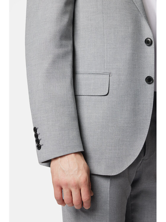 Lancerto Lancerto Garnitur Kadyks GA073124000002 Szary Slim Fit