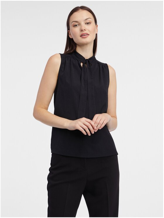 Orsay Orsay Bluzka 109050660000__M Czarny Regular Fit