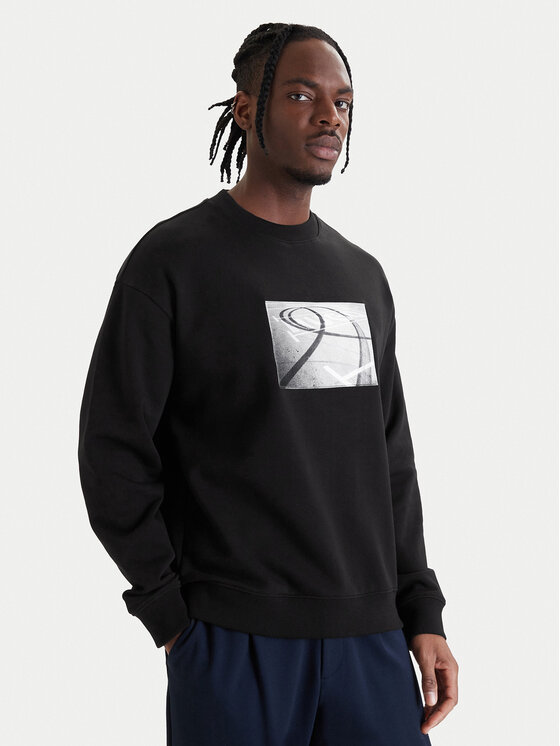 HUGO Hanorac Dweel 50558389 Negru Relaxed Fit