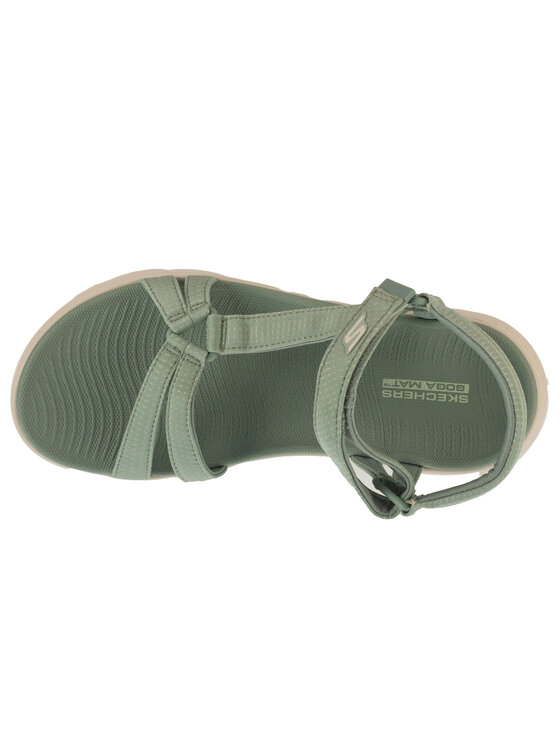 Skechers Skechers Sandały Skechers Go Walk Flex Sandal - Sublime Zielony