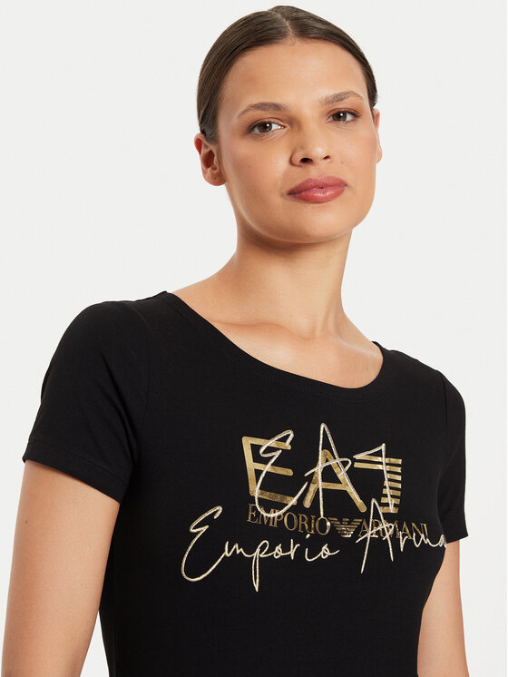 EA7 Emporio Armani EA7 Emporio Armani Тишърт 6DTT19 TJQCZ 1200 Черен Slim Fit