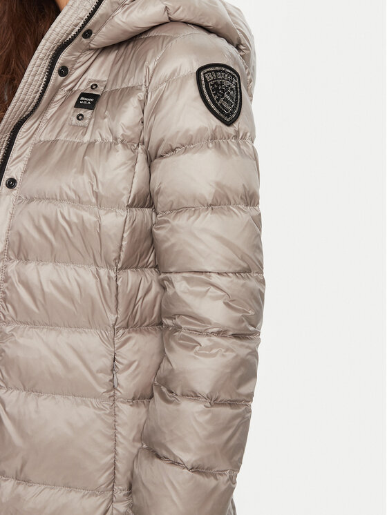 Blauer Blauer Pernata jakna 24WBLDK03040 Srebrna Regular Fit