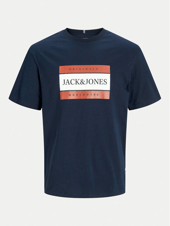 Jack&Jones Jack&Jones T-shirt Fredeiksberg 12262492 Tamnoplava Regular Fit