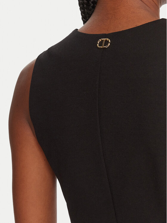 TWINSET TWINSET Coctailkleid 252TP2606 Schwarz Slim Fit