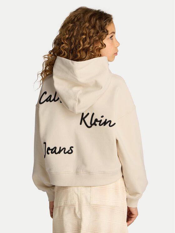 Calvin Klein Jeans Calvin Klein Jeans Majica dugih rukava IG0IG02747 Bež Regular Fit