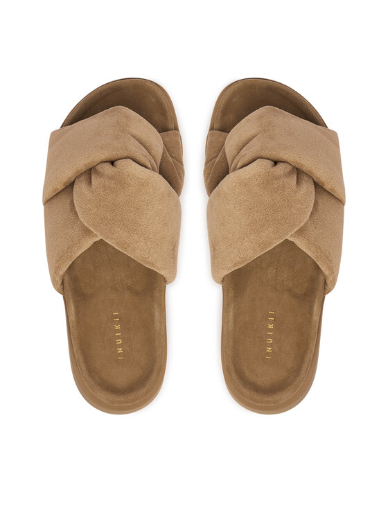 Inuikii Inuikii Pantoletten Soft Crossed 1004.003.0401 Beige