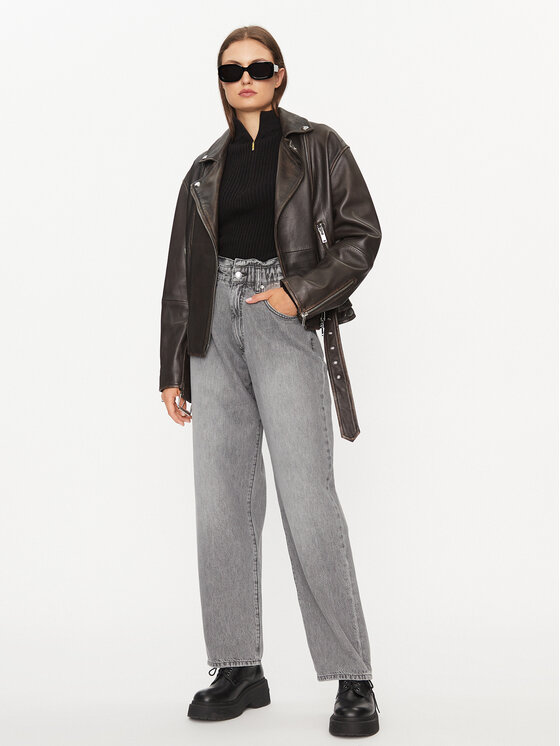 Hugo Hugo Jeansy 50498307 Šedá Relaxed Fit