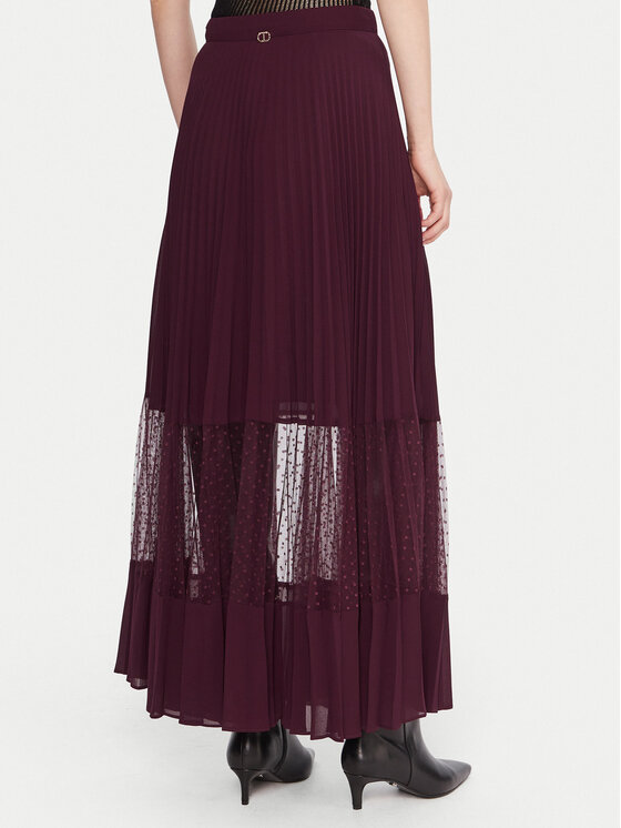 TWINSET TWINSET Fustă maxi 252TP2642 Violet Regular Fit