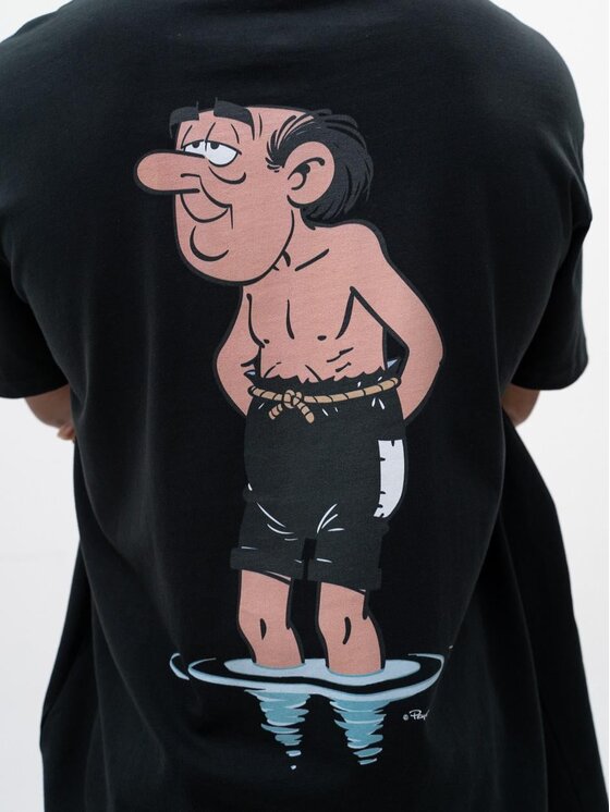 Smerfy Smerfy T-Shirt 119804 Czarny Oversize