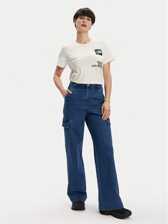 The North Face The North Face Treniņkrekls Foundation Coordinates NF0A882W Écru Regular Fit