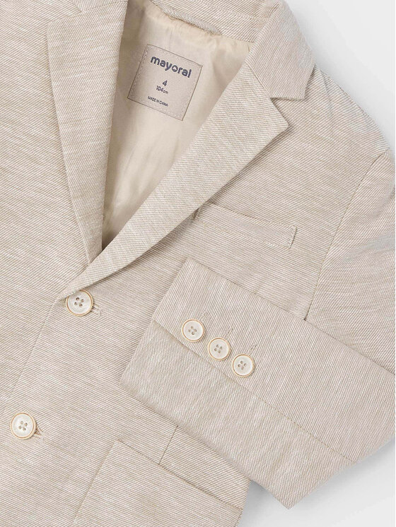 Mayoral Mayoral Giacca da abito 3417 Beige Regular Fit