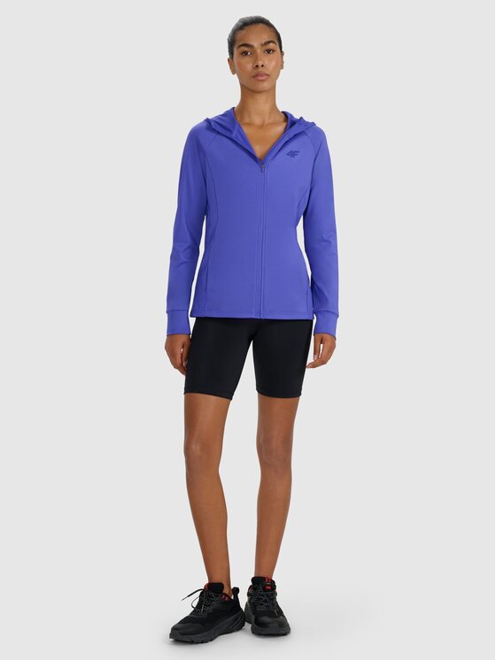 4F 4F Felpa tecnica 4FWAW25TFSWF585-36S Blu Regular Fit