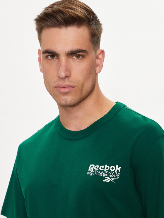 Reebok Reebok T-Shirt Ri Brand Proud Gfx Ss Tee 100076384 Zielony Regular Fit