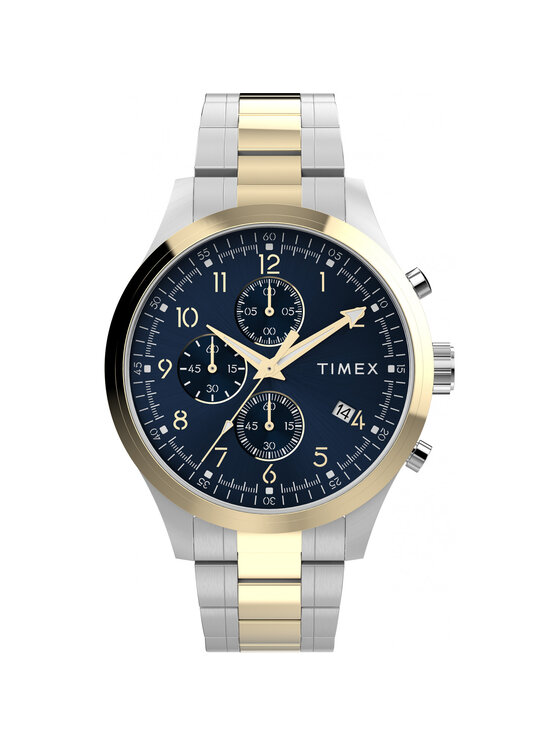 Timex Timex Zegarek TW2Y01500 Srebrny