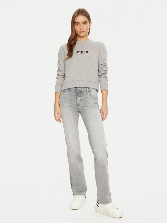 Guess Jeans Guess Jeans Mikina W5RQ28 K68I4 Šedá Regular Fit