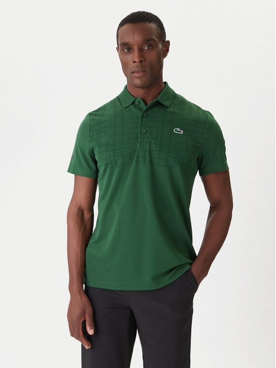 Lacoste Polo DH4777 Zielony Regular Fit