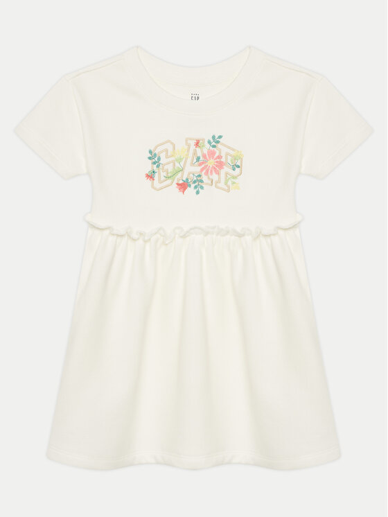 Gap Gap Φόρεμα καθημερινό 736116-01 Εκρού Regular Fit