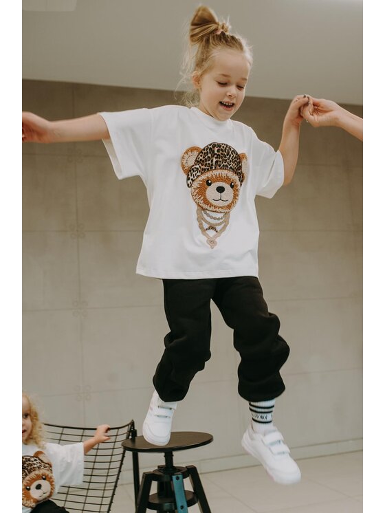 Bejbi Story Bejbi Story T-Shirt T-shirt oversize Elliot Teddy Écru Oversize