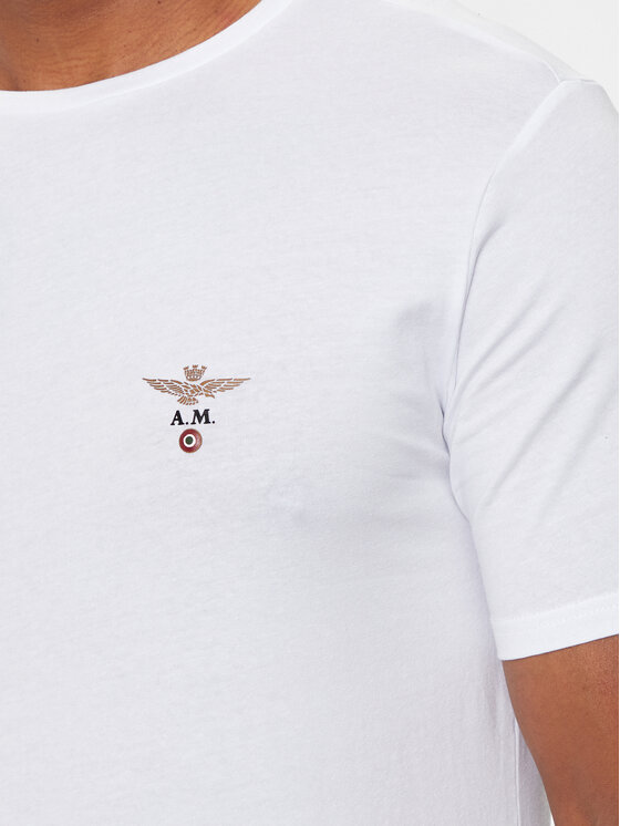 Aeronautica Militare Aeronautica Militare T-Shirt AM1UTI001 Λευκό Regular Fit