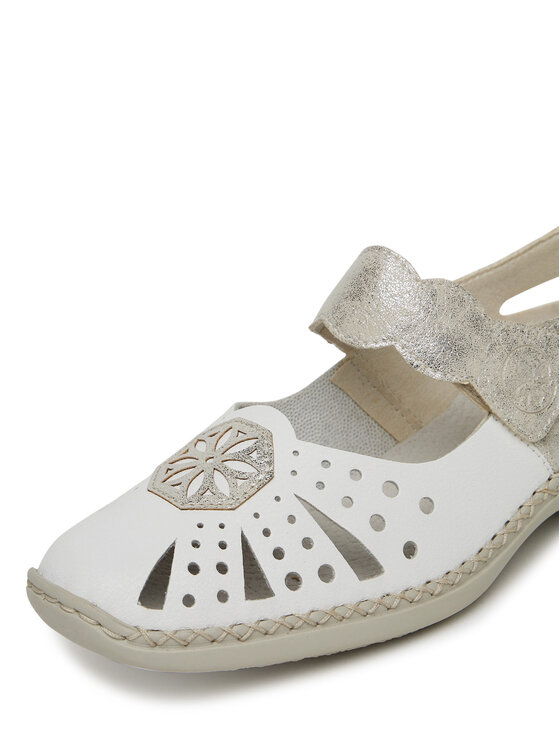 Rieker Rieker Halbschuhe 41368-80 Weiß
