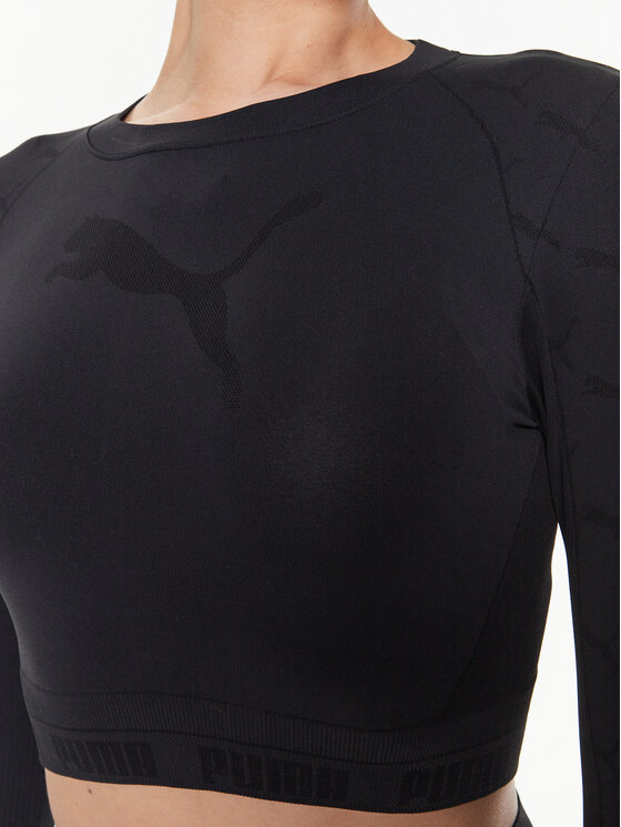 Puma Puma Φανελάκι τεχνικό Evoknit 673092 Μαύρο Slim Fit