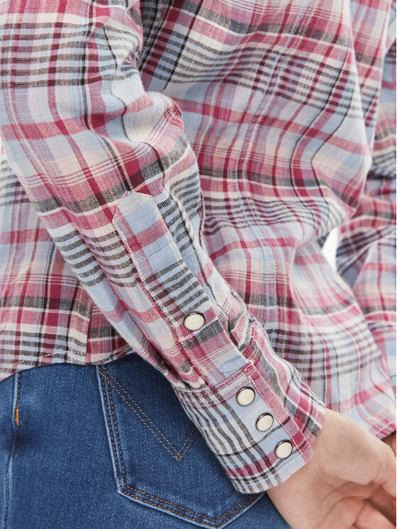 Wrangler Wrangler Košulja Western 112350328 Ljubičasta Slim Fit
