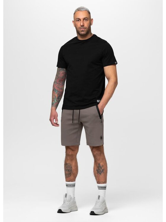 PITBULL PITBULL Szorty materiałowe DOGWOOD Brązowy jasny Regular Fit
