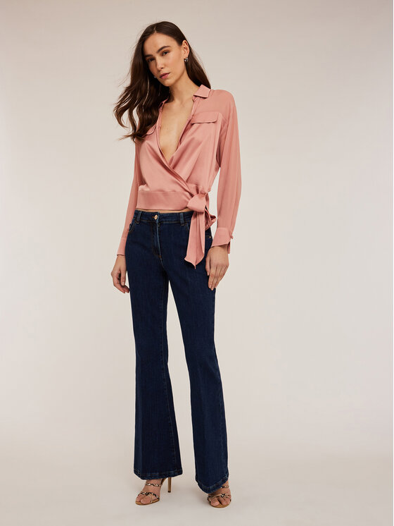 Motivi Motivi Blusa 2655Q001795N006 Rosa Regular Fit