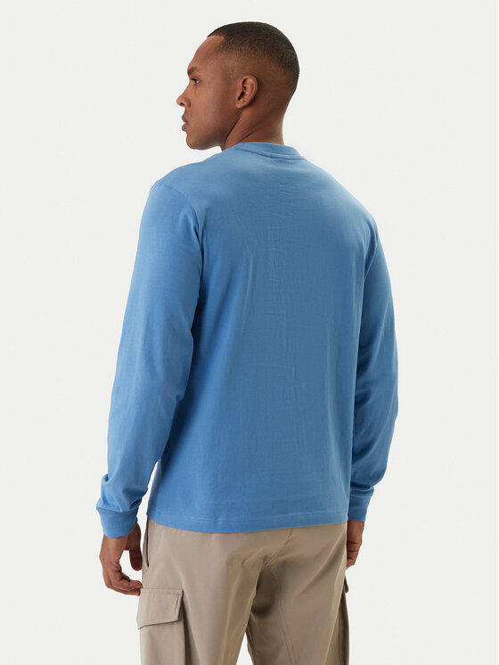 Napapijri Napapijri S dlouhým rukávem S-Box Logo NP0A8BC5 Modrá Regular Fit