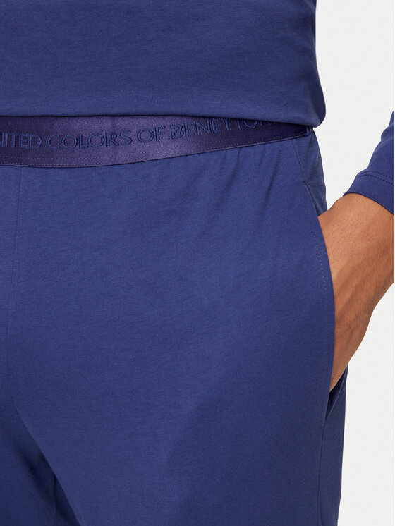 United Colors Of Benetton United Colors Of Benetton Pantalone del pigiama 30964F00G Blu Regular Fit