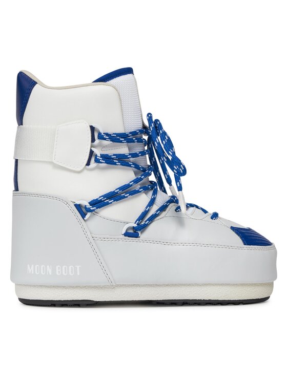 Cizme de zăpadă Moon Boot Sneaker Mid 14028200003 White/Lt.Grey/Blue