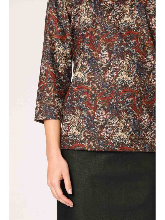 QUIOSQUE QUIOSQUE Halenka JOINT BLOUSE Barevná Regular Fit