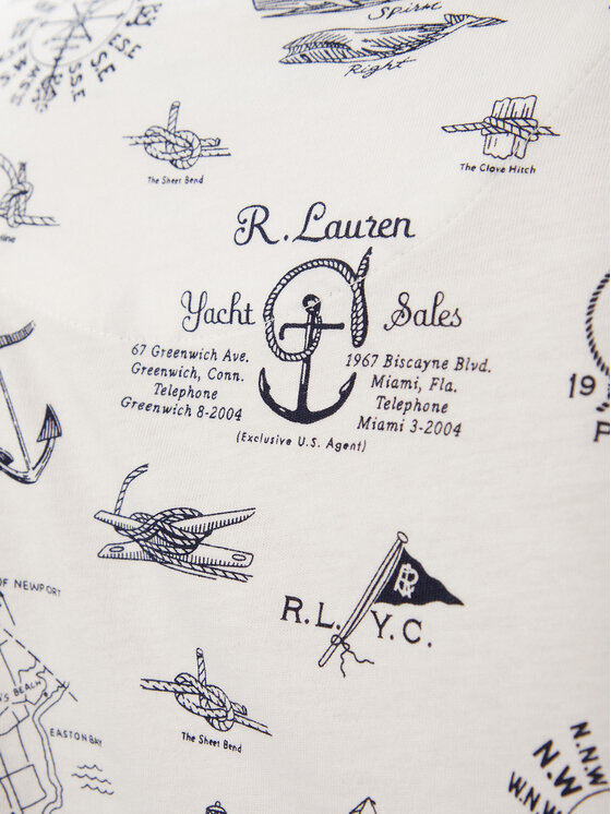 Polo Ralph Lauren Polo Ralph Lauren T-Shirt 710B21924001 Λευκό Custom Slim Fit