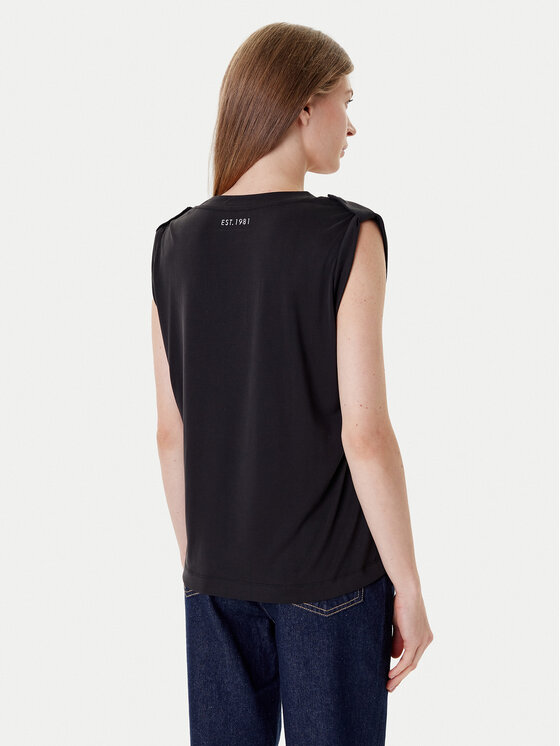 Guess Guess Bluzka W5YP52 KCYW2 Czarny Regular Fit