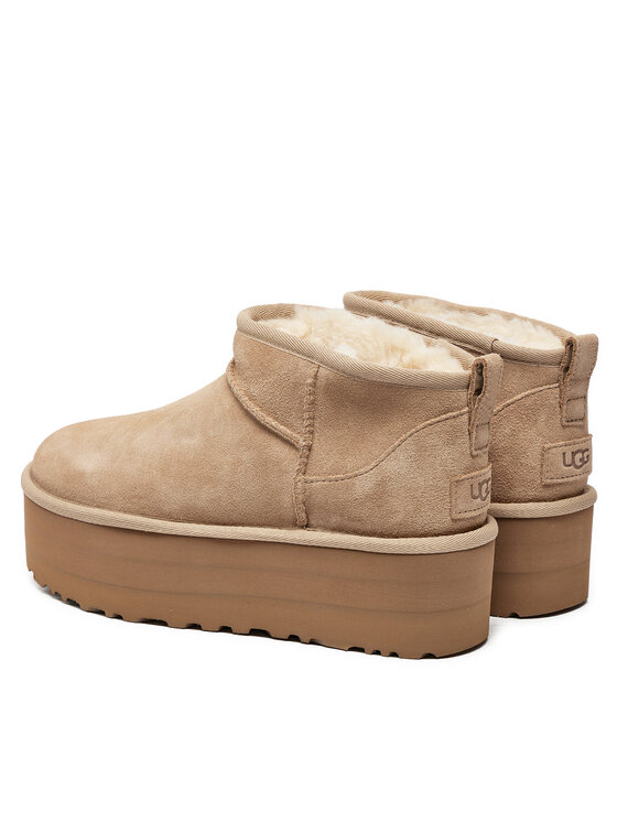 Ugg Ugg Sniego batai Classic Ultra Mini Platform 1135092 Smėlio