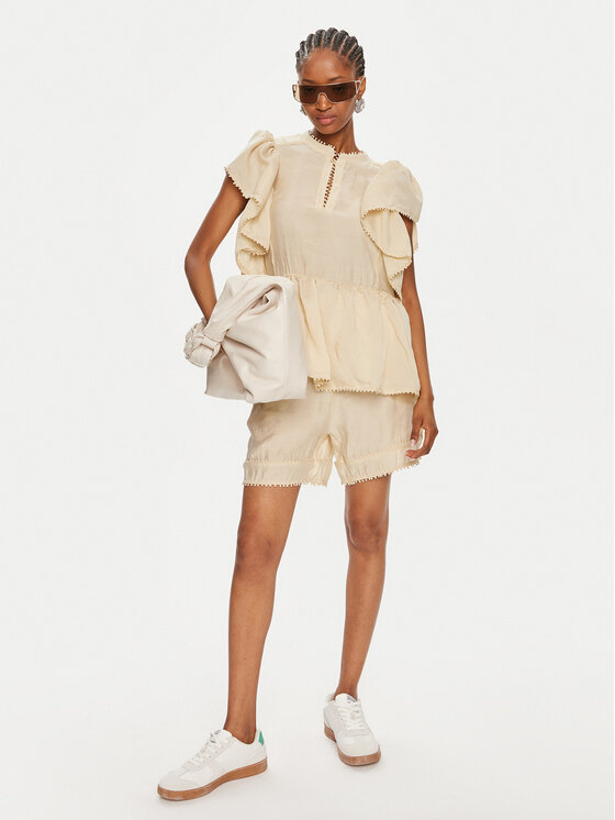 Munthe Munthe Bluza Ufolia 242101624232 Bež Loose Fit