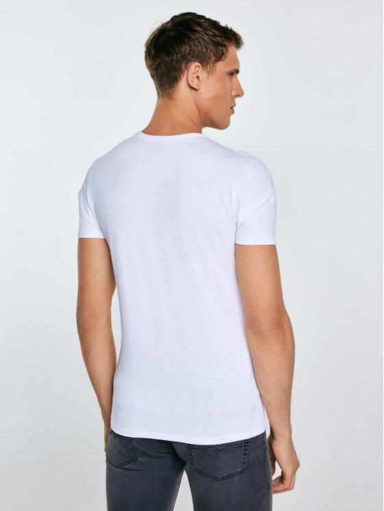 BIG STAR BIG STAR T-Shirt BASIC Biały Basic Fit