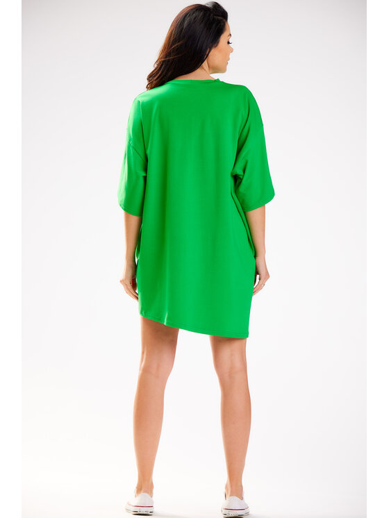 Infinite You Infinite You Sukienka M252 Zielony Basic Fit
