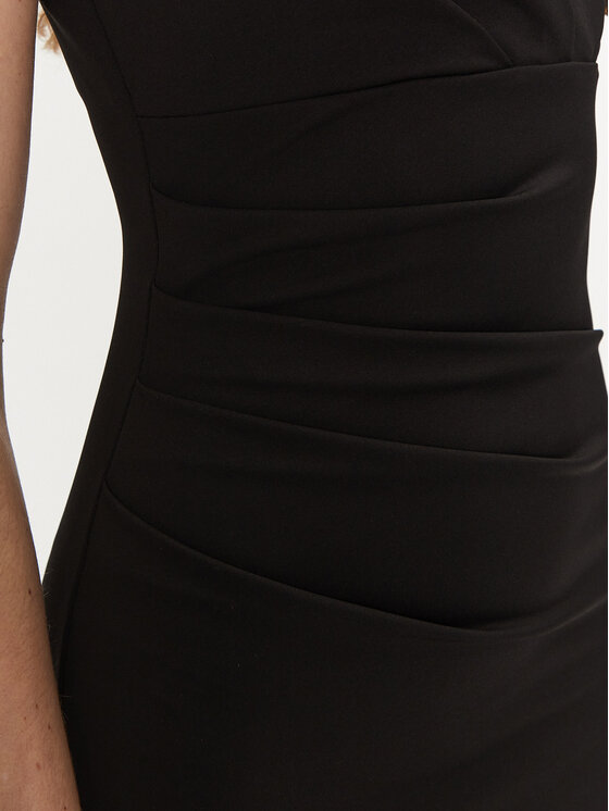 Rinascimento Rinascimento Koktejlové šaty CFC0122540003 Černá Regular Fit