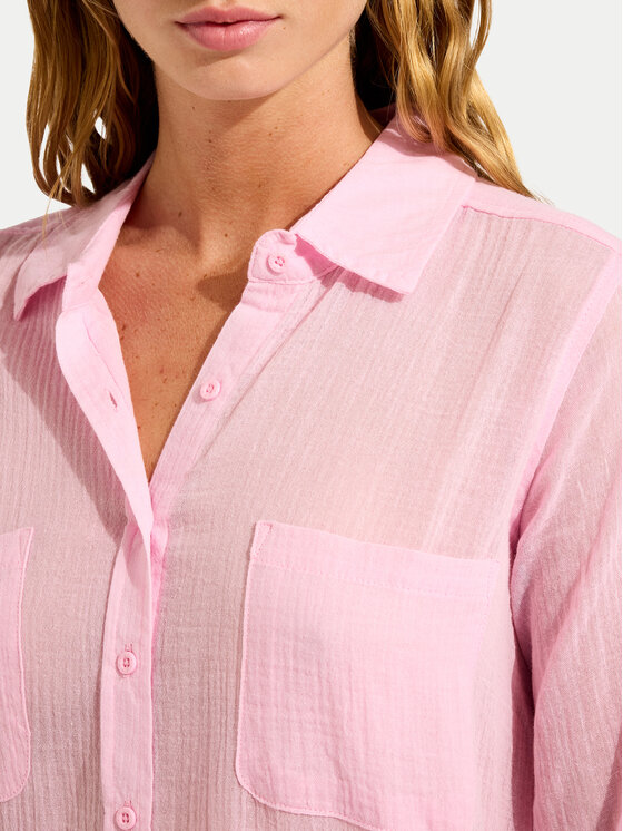 Seafolly Seafolly Camicia Breeze 55428-TO Blu Regular Fit