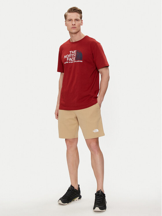 The North Face The North Face Spordišortsid Graphic NF0A3S4F Beež Regular Fit