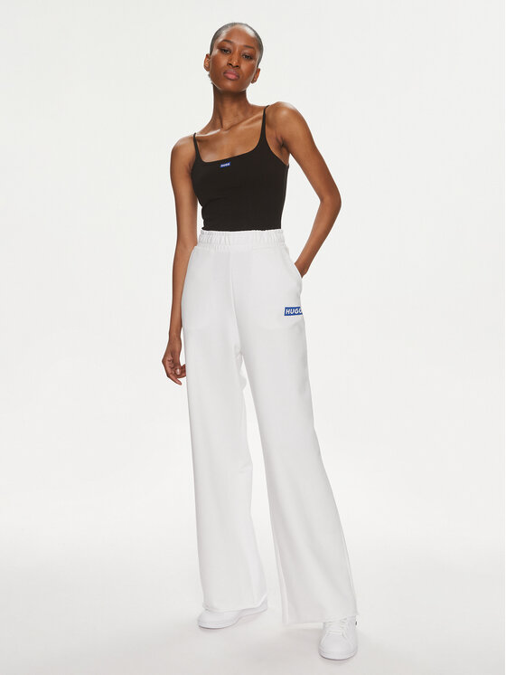 HUGO Hugo Долнище анцуг Straigh Jogger_B 50515809 Бял Relaxed Fit
