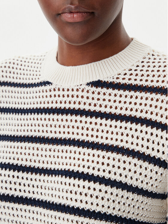 Tommy Hilfiger Tommy Hilfiger Sweater Pointelle WW0WW45950 Bézs Regular Fit