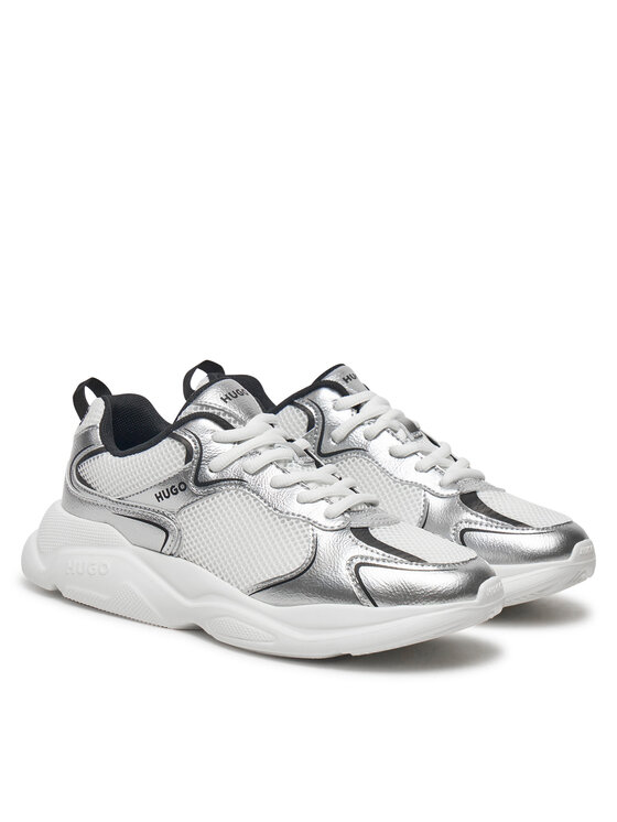 HUGO HUGO Sneakersy Leon 50536308 Srebrny