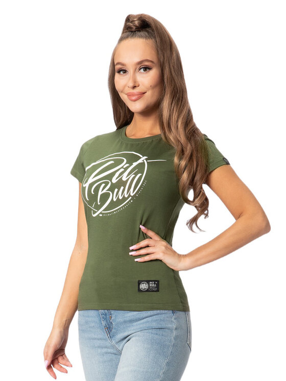 Pit Bull T-Shirt 219101.3600.XL Khaki Slim Fit | Modivo.pl