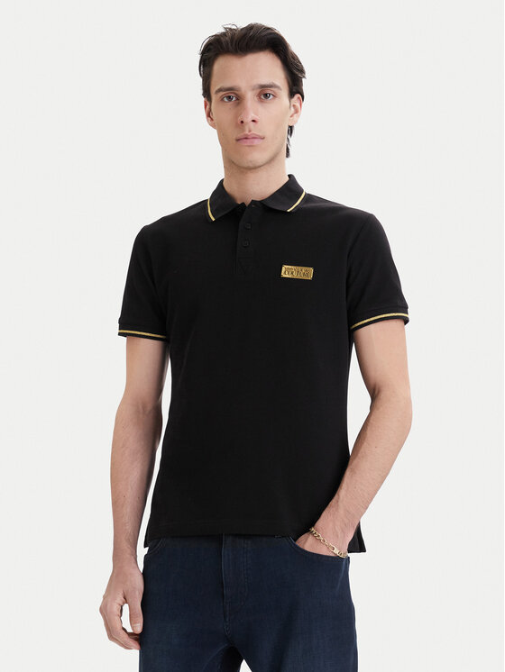 Versace Jeans Couture Versace Jeans Couture Tricou polo 80GAGT05 CJ01T Negru Regular Fit